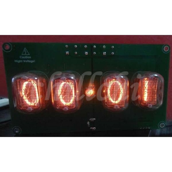 Freeshipping diy antigo soviético in-12 tubo de brilho relógio eletrônico relógio eletrônico presente bonito presente brilho placa de circuito do relógio