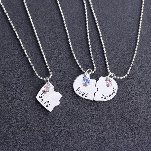 

women's necklace 2019 new gift forever friend necklace can also be given to your beloved woman zinc alloy chain, Silver