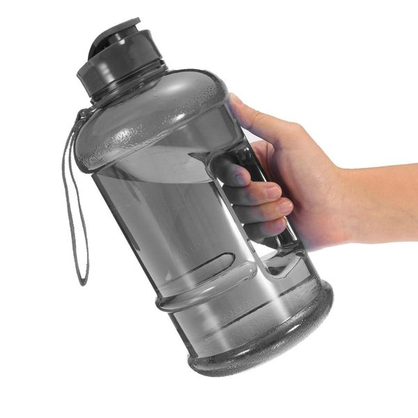 

1.3l outdoor cycling water sport bottle portable sports kettle water cup camping hiking running large capacity petg box