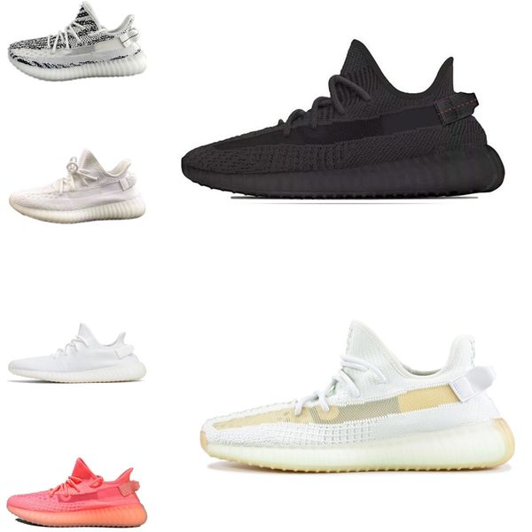 

with box fashion kanye west clay v2 static reflective gid glow in the dark mens running shoes true form women men sports desigoer sneakers
