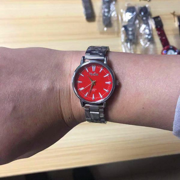 

2019 new brand gift women's men's fashion quartz watch cool transform surface student electronic watch, Slivery;brown