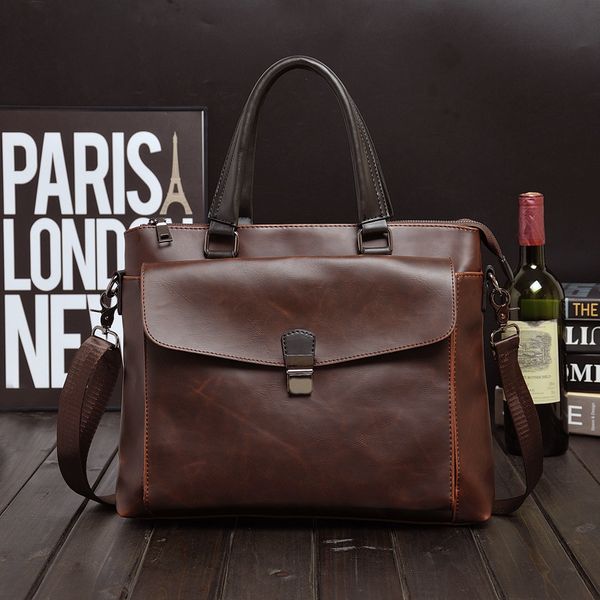 

shoulder bags for men pu leader crossbody bag messenger 2020 handbag waterproof brown sling bag casual office work