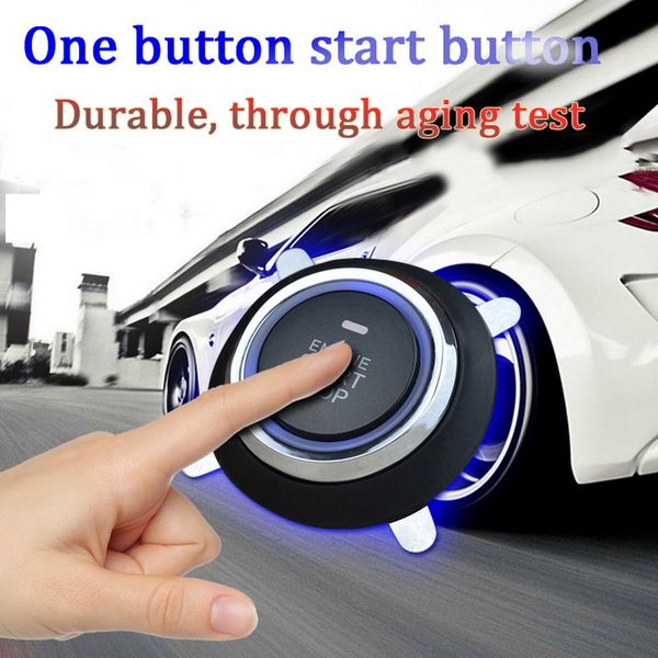 

12v universal rfid dark lock alarm car one button start modification system -1