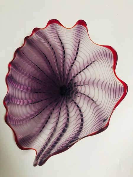 

art hand blown glass plates for home italian style flower designed decorative glass wall plates deco wall lamps
