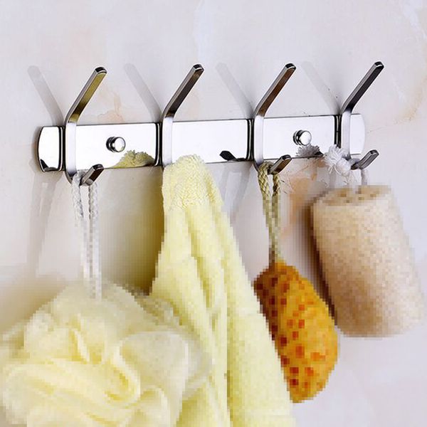

coat hanger wall clothes heavy duty hat holder rack towel stainless steel storage with screws