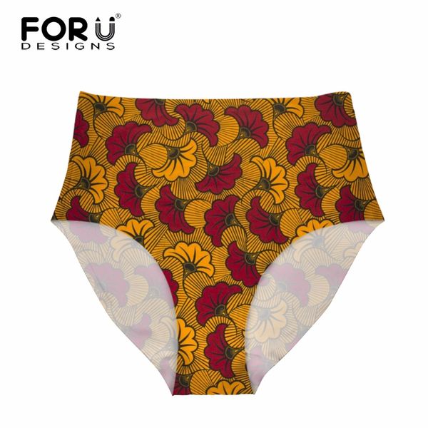 

forudesigns bikini bottoms brazilian wear retro african printed women swimming trunks swimwear separate swimsuit thong shorts