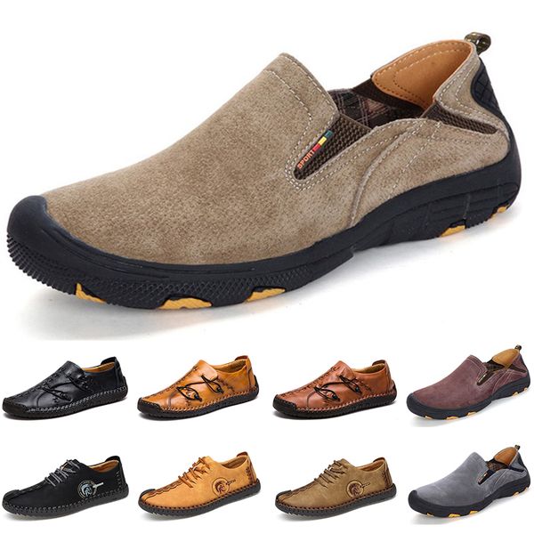 

2020 new designer luxury men casual shoes black loafers flat suede leather slip on fashion mens trainers sneakers size 38-45 color3