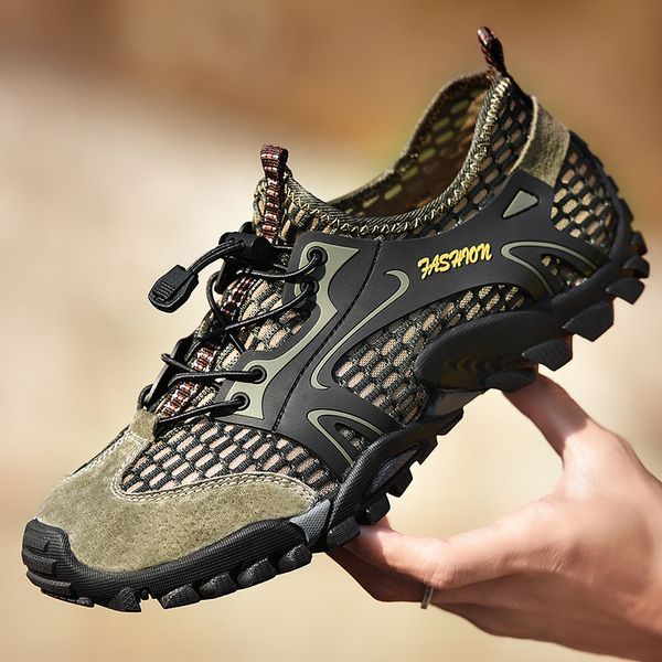 

summer hiking shoes men outdoor trekking shoes anti-skid rock climbing sneakers male tracking outventure mountain trail footwear