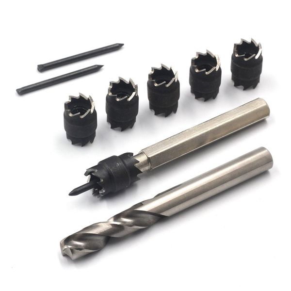 

spot weld cutter, sheet metal hole cutter, punch remover panel separator for power drill welding auto body work tool, 3/8 inch d