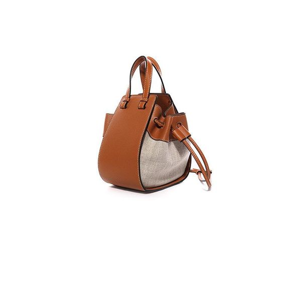 

luxurious2019 vacation summer cloth split joint cowhide mini handbag women's shoulder cossbody mini bag cronstrast color buckle