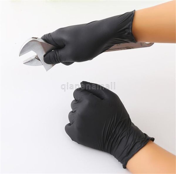 

factory china food grade transparent 100pcs powder household hair cleaning labor pvc coated rubber latex disposable gloves x319 qa