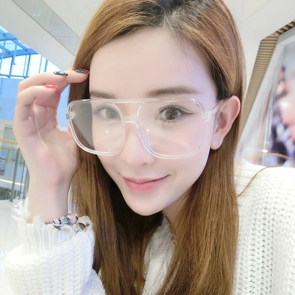 

face optical female artistic frame plain mirror hua chen round frame round face male 15977 optical 15977yu chen weiting 15977, Silver