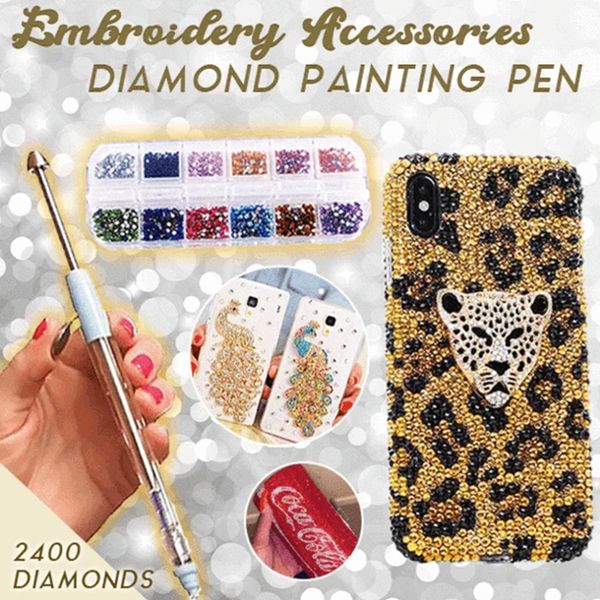

diy embroidery diamond painting tools manual point drill pen multifunctional point drill rhinestone diamond applicator set