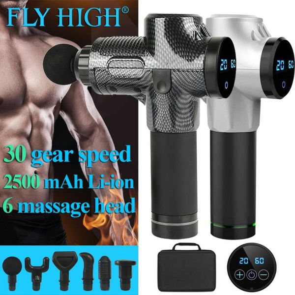 

electric muscle massage gun deep tissue muscle massager therapy body fascial massage relax exercise fitness shaping pain relief