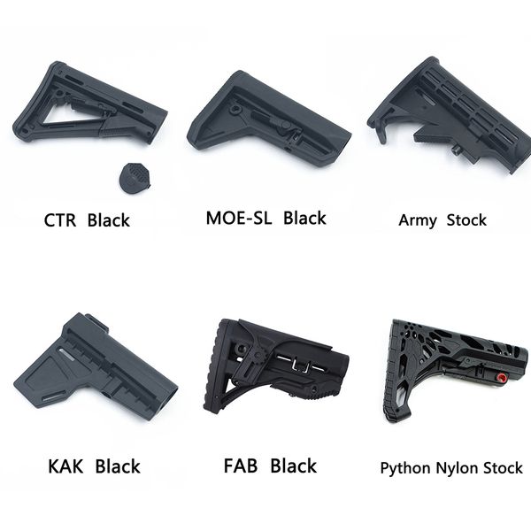 

Высокое качество Тактические Пластиковые заменой прикладом + Compact Тип Carbine Stock для AR15 M4 M16 Series