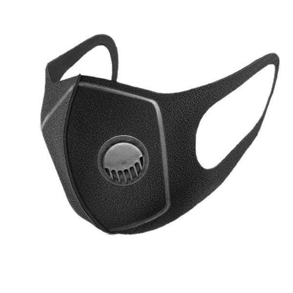 

face masks with breathing valve dust haze black masks fashion three-dimensional washable reusable cycling mask ing