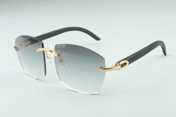 Novos óculos de sol quentes A4189706-2 pernas de madeira pretas, óculos unissex de moda de alta qualidade direto da fábrica