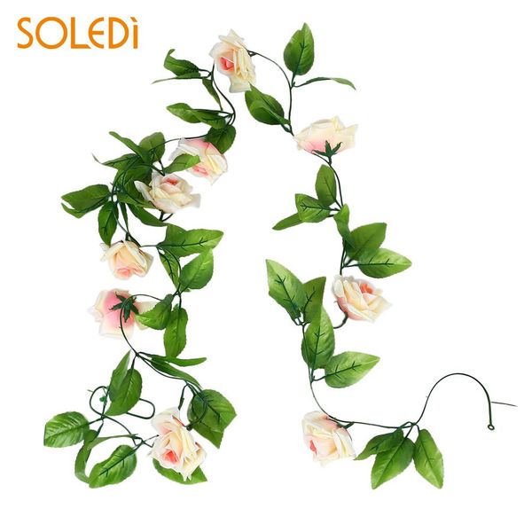 

artificial rose flower simulation ivy vine silk for home wedding party garden