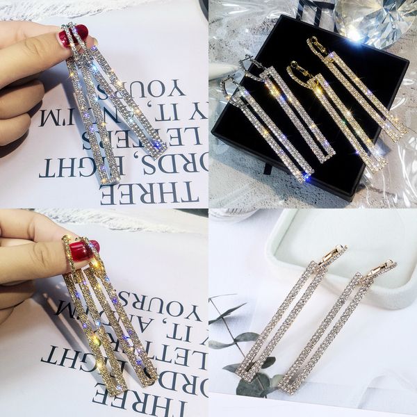 

joker earring long fund eardrop hollow crystal earrings woman temperament ear clip designer hoop earrings star earrings, Silver