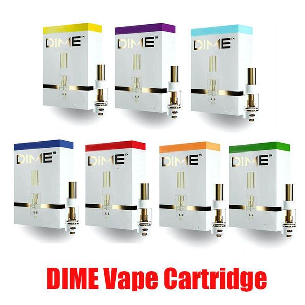 

Новый горячий DIME Vape Pen картриджи с новым упаковочные коробки 0,8 мл 1,0 мл Керамические Coil Пустые тележки