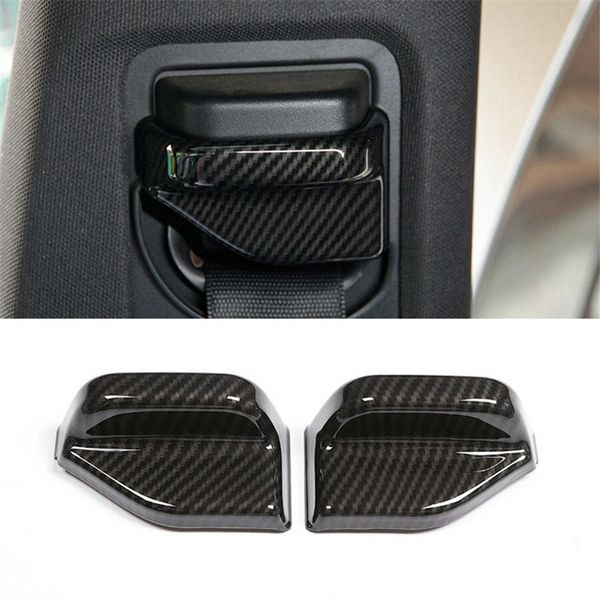 

2pcs carbon fiber seat safety belt buckle cover for x204 glk 2008-15