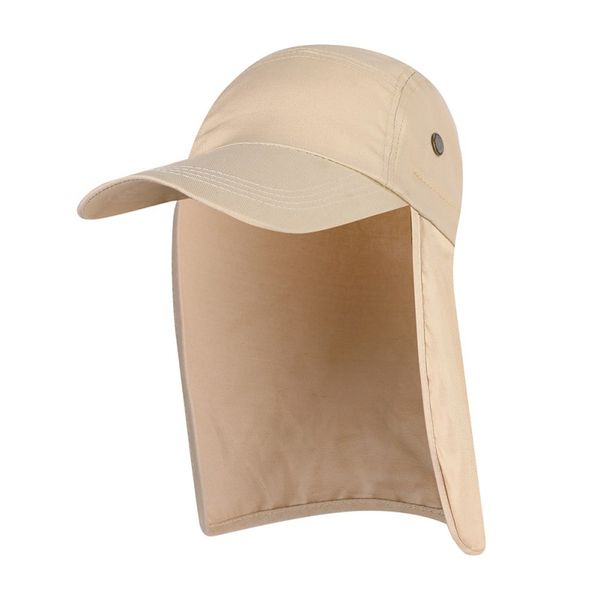 

fishing cap adjustable with ear neck flap cover sunshade folding mesh waterproof sports hat outdoor sportswear accessories hs, Black;white
