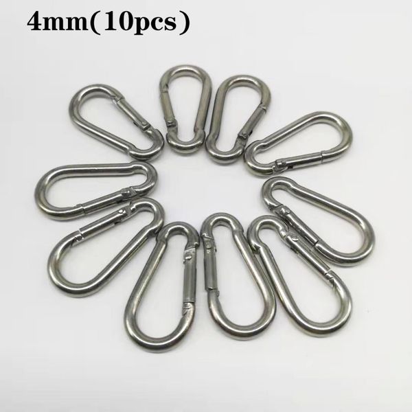 

10pcs 4mm m4 из нержавеющей стали 304 карабин карабин key-lock