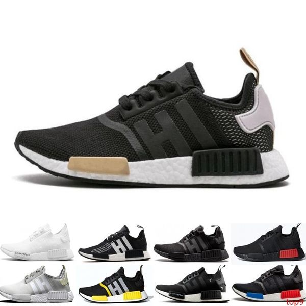 

nmd runner og r1 primeknit triple black white red blue running shoes for men women beige oreo nmd runner sports sneaker outdoors 36-45
