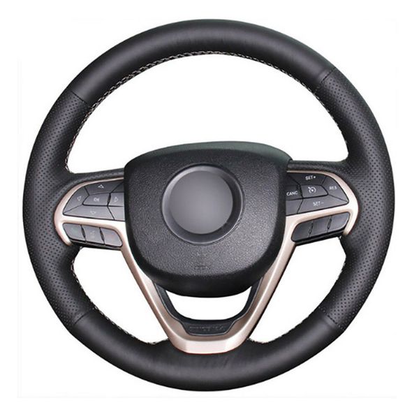 

diy customized pu steering wheel stitch on wrap cover for jeep grand cherokee