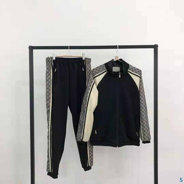 

mens womens designer tracksuits designer with letter print brand casual panelled cardigan tracksuits men clothing cotton blend size -2xl5, Gray