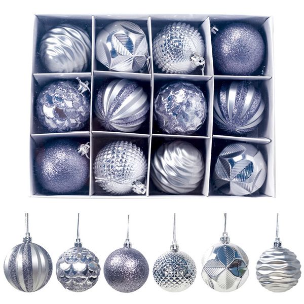 

christmas wall hanging balls 12pcs/set 60mm xmas tree ball bauble hanging home party ornament decor