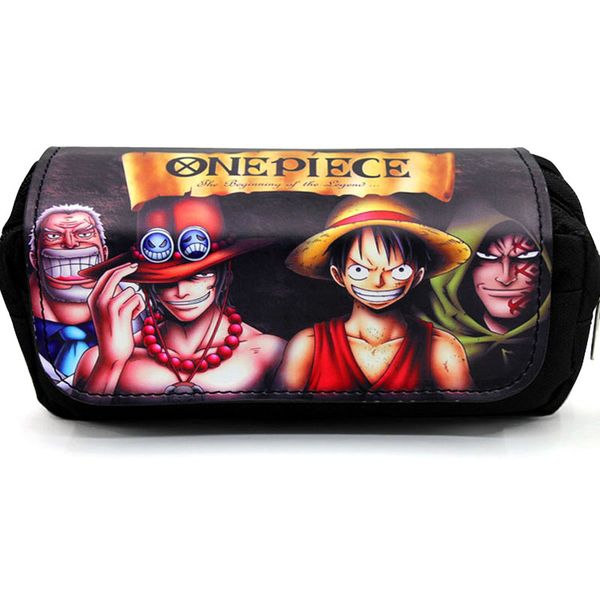 

one piece pencil case bag luffy pencil pouch roronoa zoro anime makeup bag