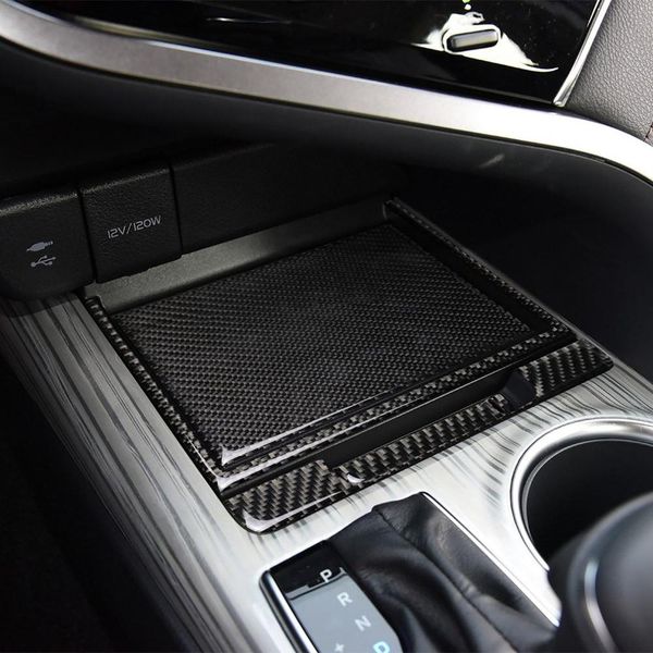 For Camry Carbon Fiber Car Center Console Storage Box Cover 2018 2019 Cover Frame Trim Car Accessories Truck Interior Truck Interior Accessories From