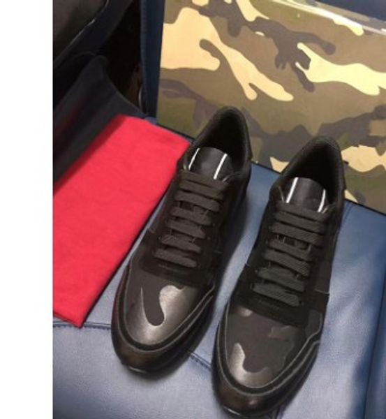 

2020 luxury designer men sneakers ladies girls leather flange wrap casual shoes classic balck pure white men shoes mnb02, Black