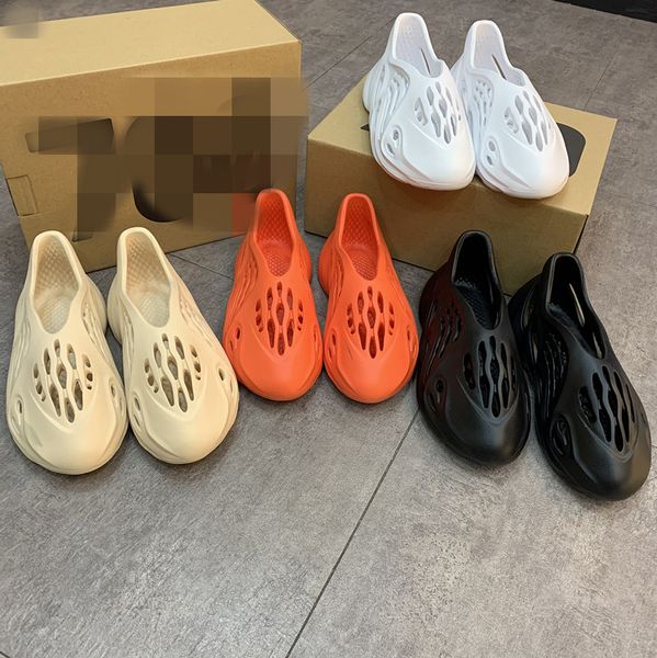 

baotou couple beach shoes sandals ins comfortable non-slip hole shoes 2020 summer casual wear hollow women plus size, Black