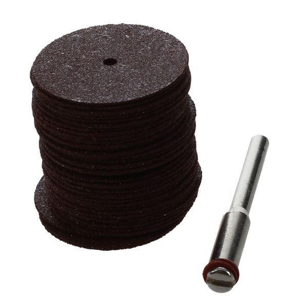 

36 pcs cutting discs grinding wheel set round Ã¸25x6mm brown for dremel kl 1