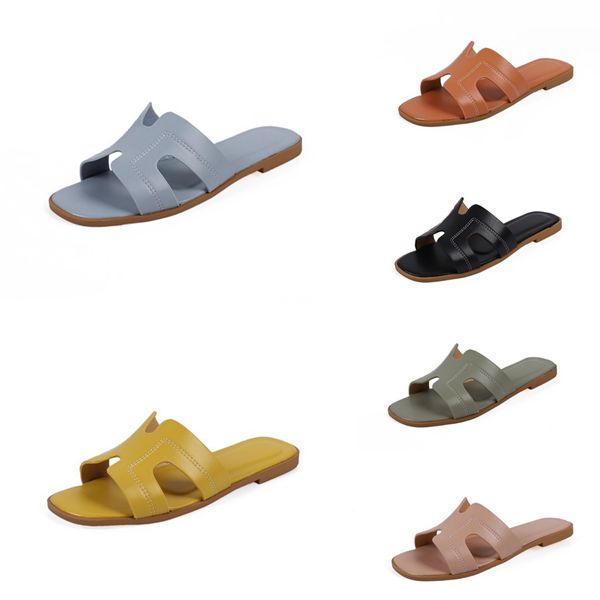 

nan jiu mountain 2020 women flat slippers summer outdoor beach shoes open toe graffiti style casual plus size 43#760, Black