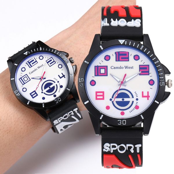 

ishowtienda newÂ luxury fashion trend outdoor sports watch silicone strap blue glass dial men's watch relogioÂ masculinoÂ #30, Slivery;brown