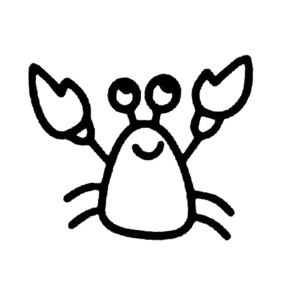 

16*13.2cm new style crab vinyl decal lovely humour modern decal rear window car sticker body decals