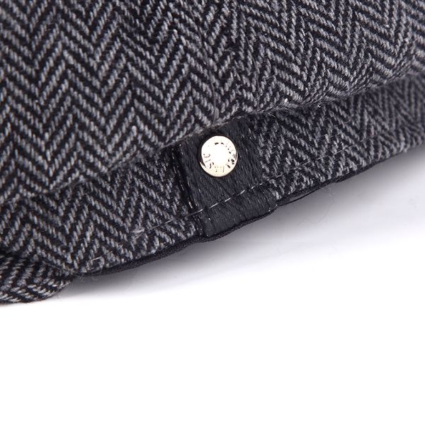

2017 new fashion warm winter reported bonnet octagonal cap beret hat men's outdoor winter hat cap newsboy beret jason statham, Blue;gray