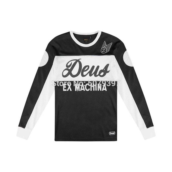 

downhill mtb jersey moto jersey off road long motorcycle motocross mx spexcel cycling hombre bmx shirt, Black;red