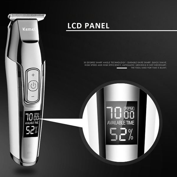 

kemei все металлы профессиональные электрические машинки для стрижки волос перезаряжаемый триммер волос стрижка бритье машина km-5027 bwkf ​