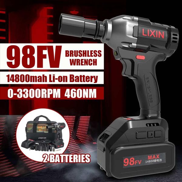 

98vf cordless electric wrench impact socket drill electric screwdriver rechargeable li-on battery hand drill install power tools