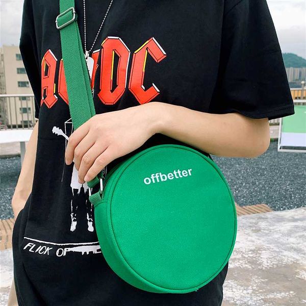 

новый оригинальный дизайн мужская сумка холщовая сумка простое плечо повседневная мини-мессенджер круглый хип-хоп стиль