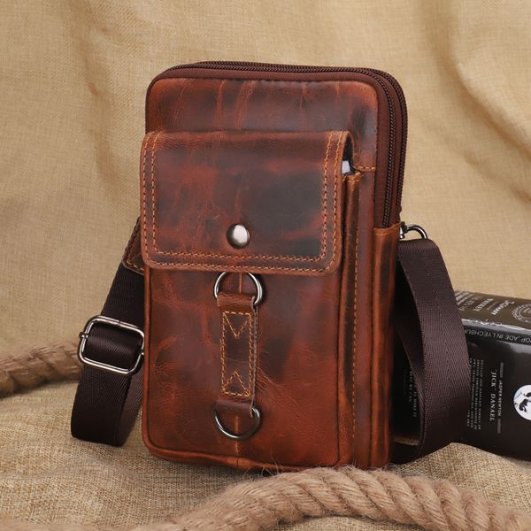 

men's messenger bags genuine leather man crossbody bags 2020 new vintage man shoulder bag handbags flap bag