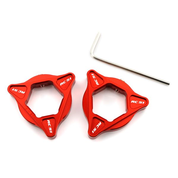 

motorcycle parts for vtr1000 rvt1000 rc51 2000-2007 19mm front fork preload adjuster hexagon design cnc aluminum adjusters