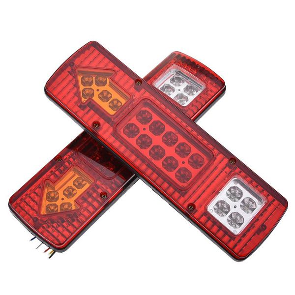 

2 pcs 131 led 24v tail light tricycle truck trailer rear slamp led signal light turn lamp