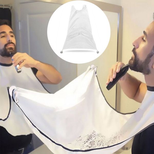

new 1pc practical trimming catcher beard wrap umbrella razor blade catch cape overall hair scarf cloth waterproof 2 colors