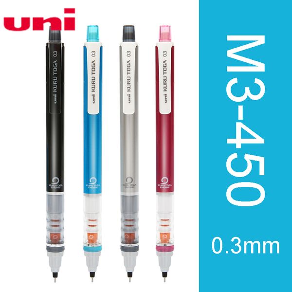 

1pcs one piece 2018 japanese uni kuru toga m3-450 0.3mm automatic rotary mechanical pencil