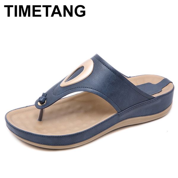 

timetang 2019 summer casual beach shoes women fashion non-slip flat flip flops low heels slippers sandals good qualitye420, Black